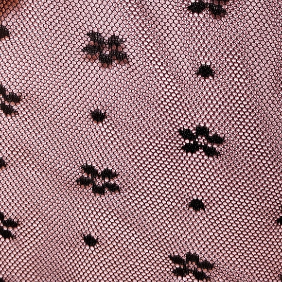 Dolls Kill dELiA*s NWT Pink & Black Floral Lace Patchwork Long Sleeve Top 3X - Picture 5 of 8